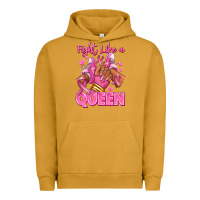 Pigment Peanut Butter Survivor queen Breast Cancer afro girl sneakers Urban Hoodie - RanaPortraitStore