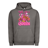Pigment Tornado Survivor queen Breast Cancer afro girl sneakers Urban Hoodie - RanaPortraitStore