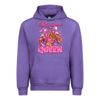Tulip Survivor queen Breast Cancer afro girl sneakers Urban Hoodie - RanaPortraitStore