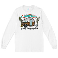 Camping Is My Happy Place Long Sleeve Tee | Teevron