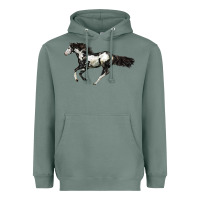 Sage American Paint Horse Heavyweight Hoodie - LillyAllenDesigns