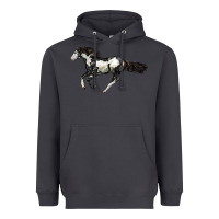Smoke American Paint Horse Heavyweight Hoodie - LillyAllenDesigns