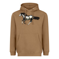Toasted Coconut American Paint Horse Heavyweight Hoodie - LillyAllenDesigns