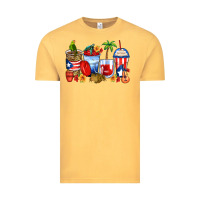 Vintage Mustard puerto rico coffee cups Vintage Tee - Zillion Design Studio