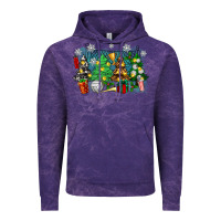 Cloud Purple christmas trees with tennis Vintage Hoodie - Zillion Design Studio