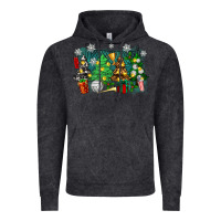 Vintage Arctic christmas trees with tennis Vintage Hoodie - Zillion Design Studio