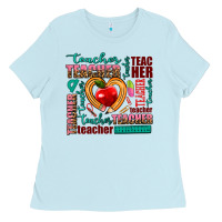 Baby Blue teacher Ladies Tee - AdoDesignShop