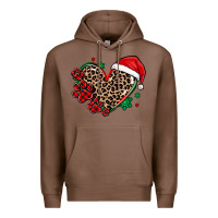 Chestnut christmas paw heart Premium Hoodie - MaliasSmallBusiness