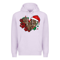 Lilac christmas paw heart Premium Hoodie - MaliasSmallBusiness