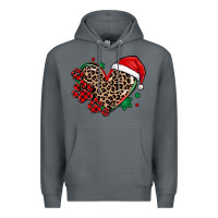 Rock christmas paw heart Premium Hoodie - MaliasSmallBusiness