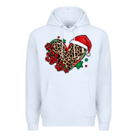 White christmas paw heart Premium Hoodie - MaliasSmallBusiness