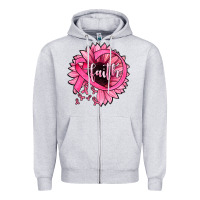 Heather Grey sunflower faith Zipper Hoodie - JahusDesignShop