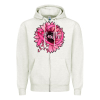Oatmeal Heather sunflower faith Zipper Hoodie - JahusDesignShop