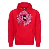 Red sunflower faith Zipper Hoodie - JahusDesignShop