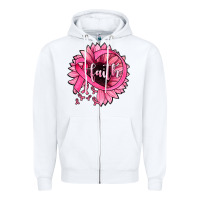 White sunflower faith Zipper Hoodie - JahusDesignShop