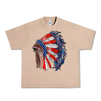 Burro american flag indian headdress Urban Heavy Tee - RanaPortraitStore