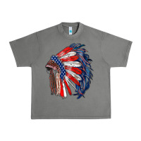 Tornado american flag indian headdress Urban Heavy Tee - RanaPortraitStore