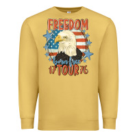 Antique Gold freedom born free tour 1776 Premium Sweatshirt - MaliasSmallBusiness