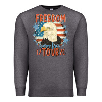 Charcoal Heather freedom born free tour 1776 Premium Sweatshirt - MaliasSmallBusiness