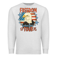Oatmeal Heather freedom born free tour 1776 Premium Sweatshirt - MaliasSmallBusiness