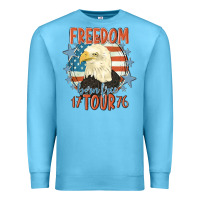 Ocean Blue freedom born free tour 1776 Premium Sweatshirt - MaliasSmallBusiness