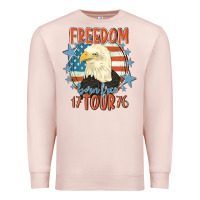 Pale Pink freedom born free tour 1776 Premium Sweatshirt - MaliasSmallBusiness