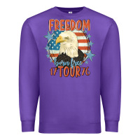Purple freedom born free tour 1776 Premium Sweatshirt - MaliasSmallBusiness