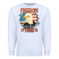 White freedom born free tour 1776 Premium Sweatshirt - MaliasSmallBusiness