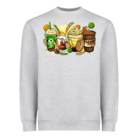 Heather Grey beer coffee cups Heavyweight Sweatshirt - Zillion Design Studio