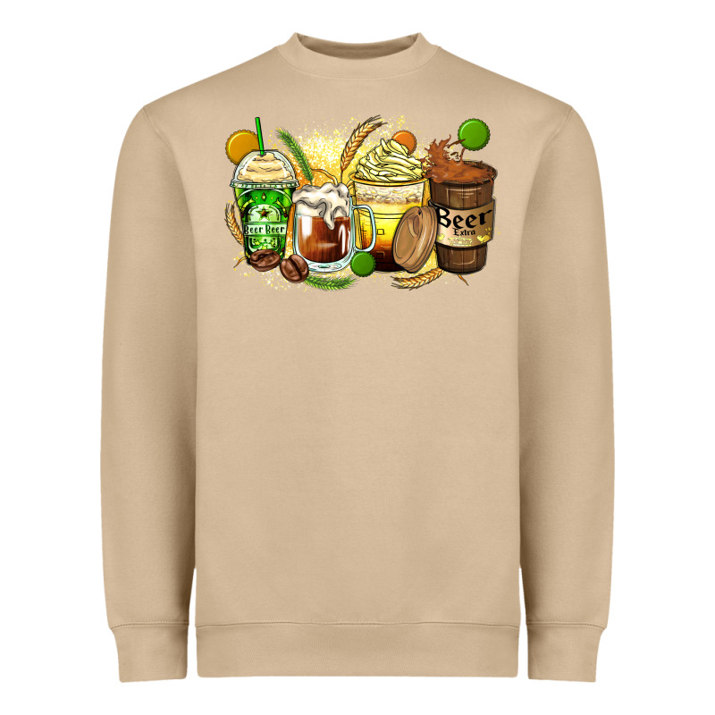 Beer Coffee Cups Heavyweight Sweatshirt by Zillion Design Studio | Teevron