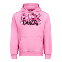 Fuchsia Pink Fu*ck Cancer Urban Hoodie - RanaPortraitStore