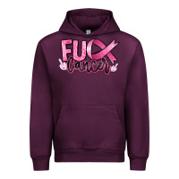 Mauve Wine Fu*ck Cancer Urban Hoodie - RanaPortraitStore