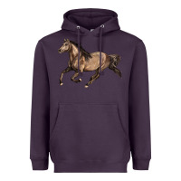 Plum Missouri Fox Trotter horse Heavyweight Hoodie - LillyAllenDesigns
