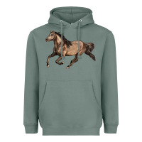 Sage Missouri Fox Trotter horse Heavyweight Hoodie - LillyAllenDesigns