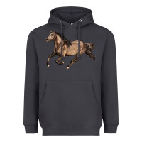 Smoke Missouri Fox Trotter horse Heavyweight Hoodie - LillyAllenDesigns