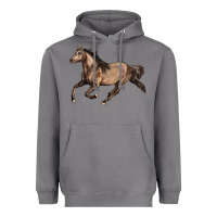 Storm Missouri Fox Trotter horse Heavyweight Hoodie - LillyAllenDesigns
