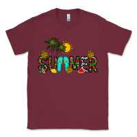 Burgundy summer Classic Tee - CowhideDigitalArt