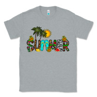 Heather Grey summer Classic Tee - CowhideDigitalArt