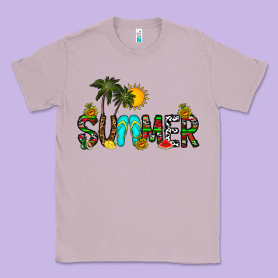 Summer Classic Tee Designed By Cowhidedigitalart