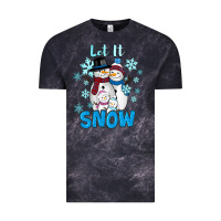Cloud Black let it snow Vintage Tee - RanaPortraitStore