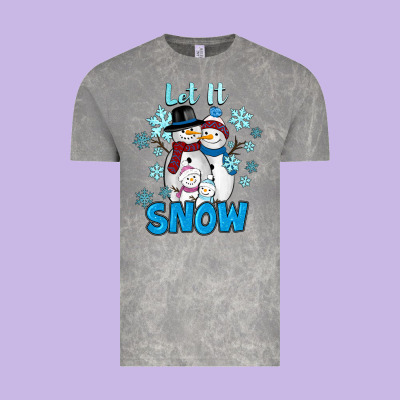 Let It Snow Vintage Tee Designed By Ranaportraitstore