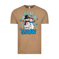 Vintage Coffee let it snow Vintage Tee - RanaPortraitStore