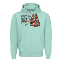 Seafoam rocking around the christmas tree Zipper Hoodie - JahusDesignShop