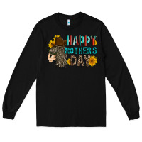 Black happy mothers day Long Sleeve Tee - RacoonDesign