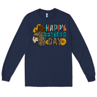 Navy happy mothers day Long Sleeve Tee - RacoonDesign