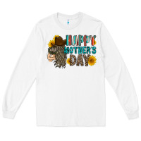White happy mothers day Long Sleeve Tee - RacoonDesign