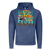 Vintage Denim farm sweet farm with horses Vintage Hoodie - texasbilliewilder