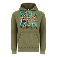 Vintage Olive farm sweet farm with horses Vintage Hoodie - texasbilliewilder