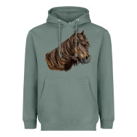 Sage missouri horse Heavyweight Hoodie - LillyAllenDesigns