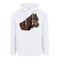 White missouri horse Heavyweight Hoodie - LillyAllenDesigns